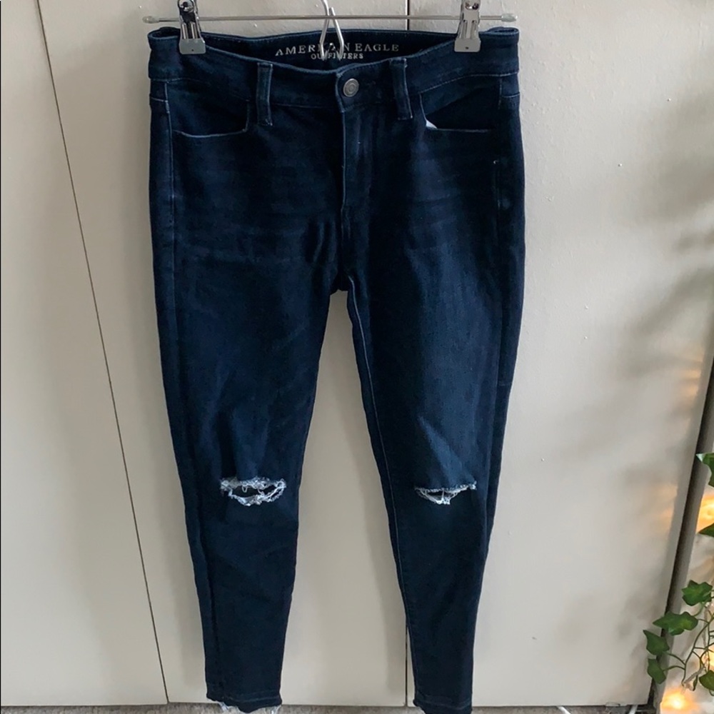 American Eagle Dark-Wash Skinny Jeans